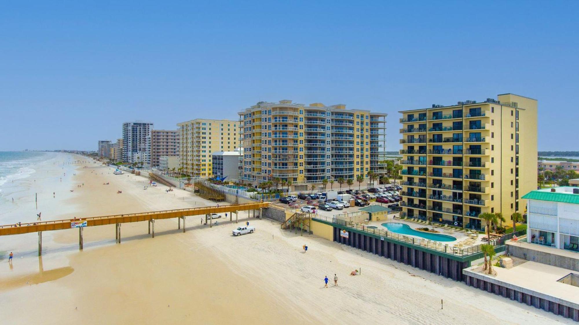 Ocean Views From Your Private Balcony! Sunglow Resort 606 By Brightwild Daytona Beach Shores Bagian luar foto